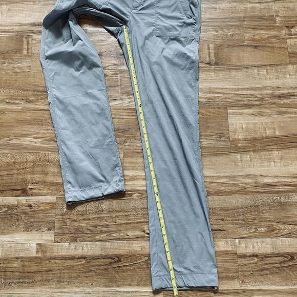 Athleta 8T Taupe Gray Trekkie Hike Pant Tall Outdoor Nature Ripstop Straight Leg - Picture 15 of 16
